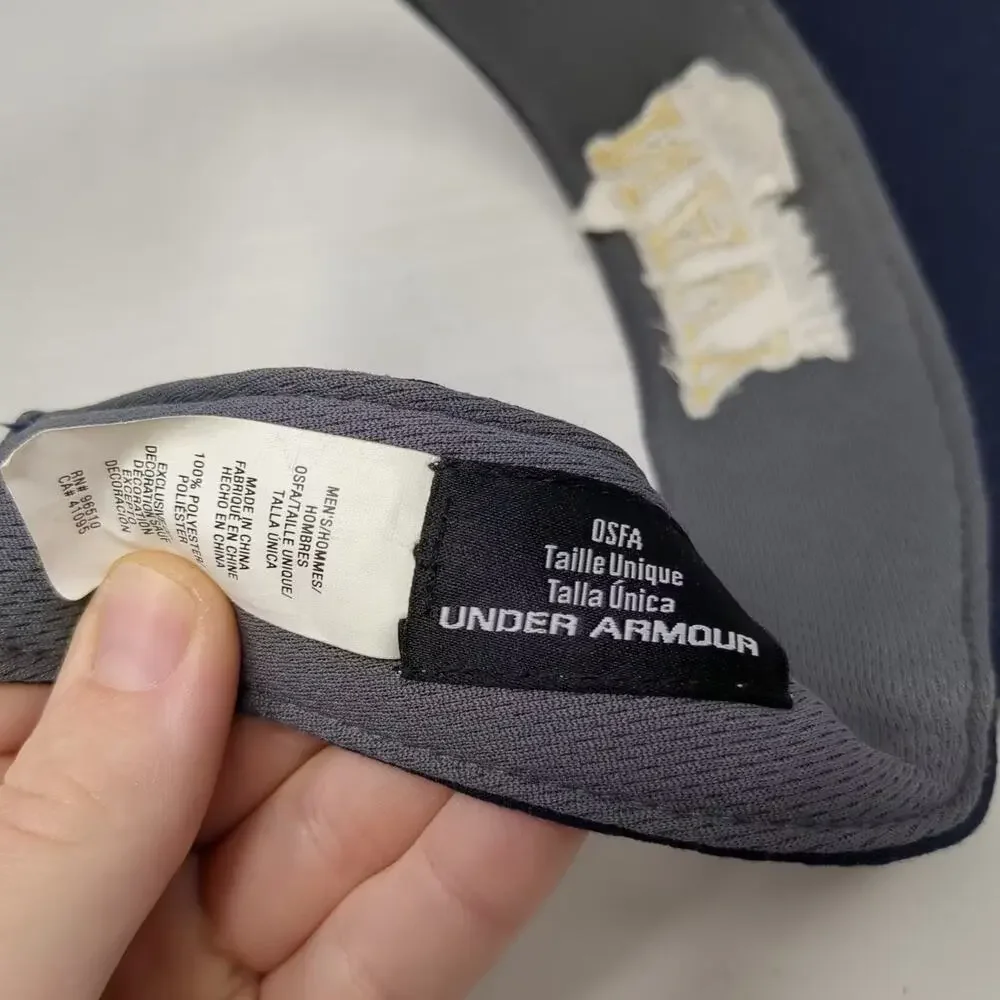 Navy Midshipmen NCAA Under Armour Visor Blue Gold Sprint Football One Size OSFA